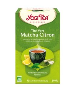 Green tea lemon matcha BIO, 17 sachets